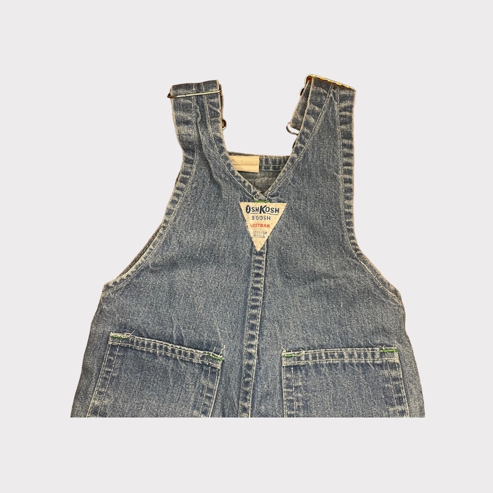 OshKosh B’gosh Vintage Classic Light Wash Denim Overalls - Picture 3 of 6